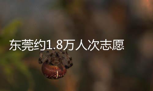 東莞約1.8萬人次志愿者將投入十五運會和城市服務