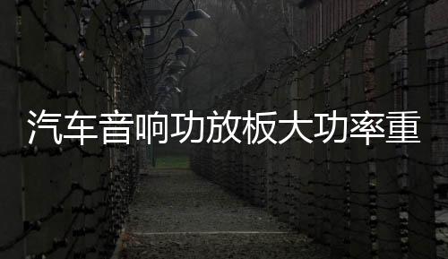 汽車音響功放板大功率重低音D類數(shù)字型純低音重低音推雙音圈喇叭