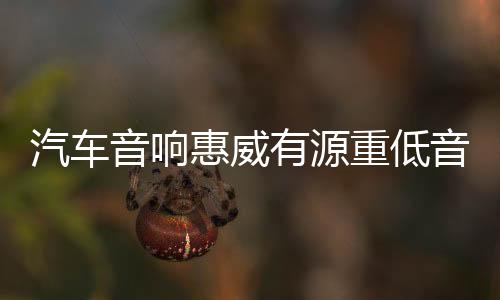 汽車音響惠威有源重低音炮BC10.1-V 10寸自帶功放大功率車載改裝