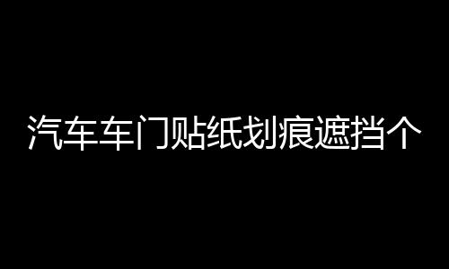 汽車車門貼紙劃痕遮擋個性創(chuàng)意裝飾貼防水可愛情侶貼花