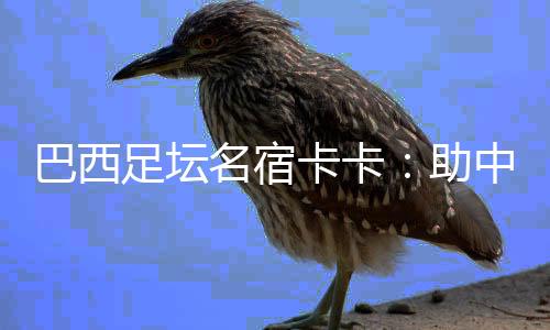 巴西足壇名宿卡卡:助中國青少年追逐“足球夢”